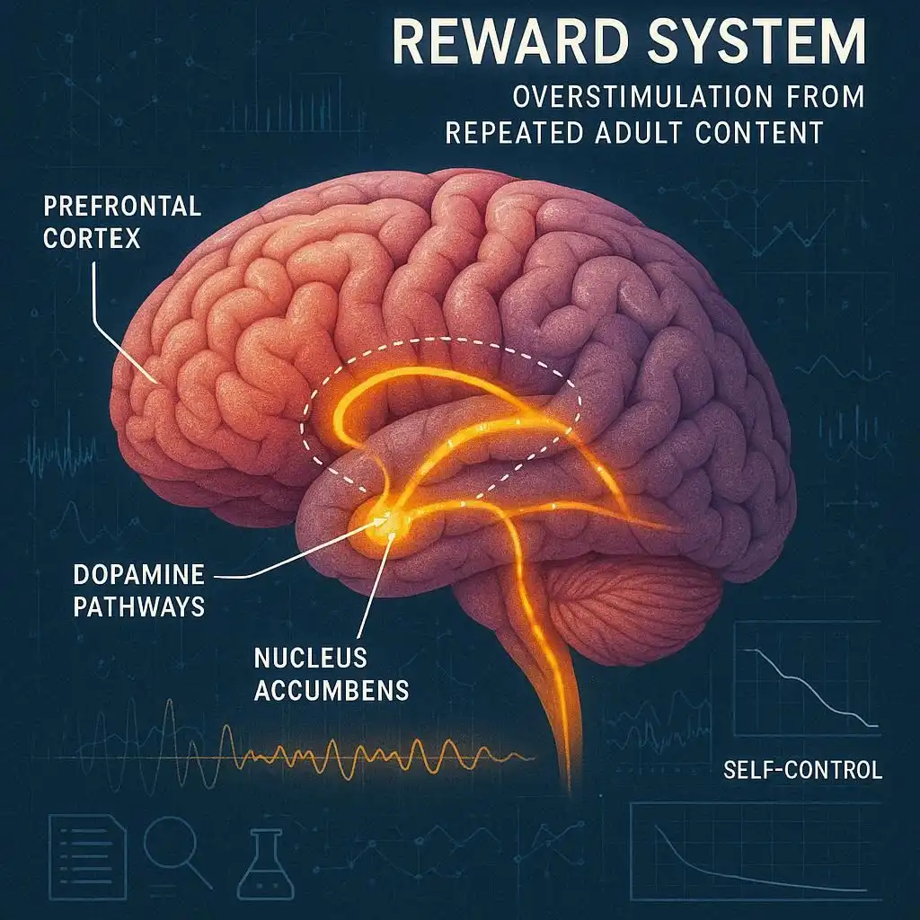 پورن و سیستم پاداش مغز: آنچه علم واقعاً می‌گوید (تحقیق محور)